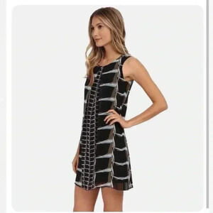 Nic+Zoe On The Edge Abstract Sleeveless  Shift Dress Size Large